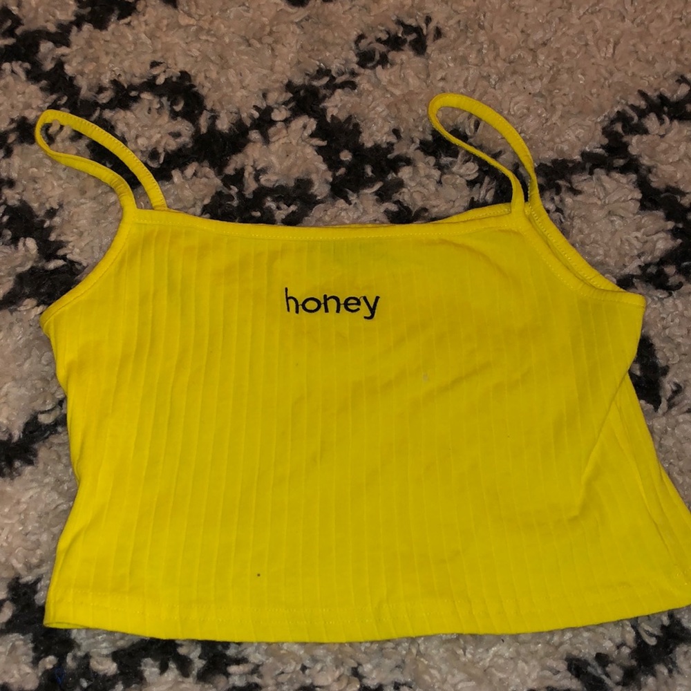 NEVER BEEN WORN Shein Yellow Tank